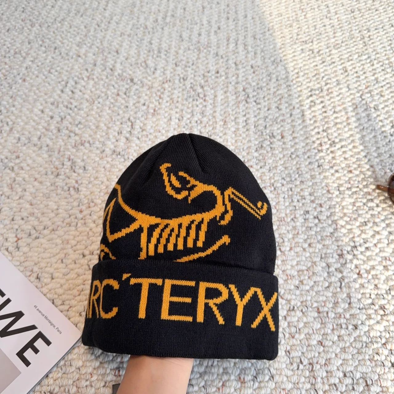 Arcteryx Logo Beanie in Black · view 5