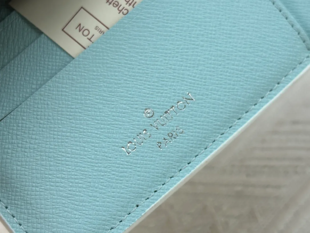 Louis Vuitton Canvas Check Multiple Bifold Wallet in Blue · view 8