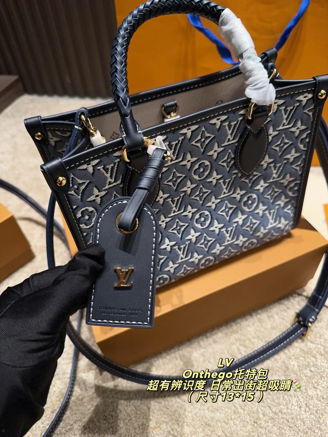 Louis Vuitton OnTheGo Mini Tote in Blue · view 7