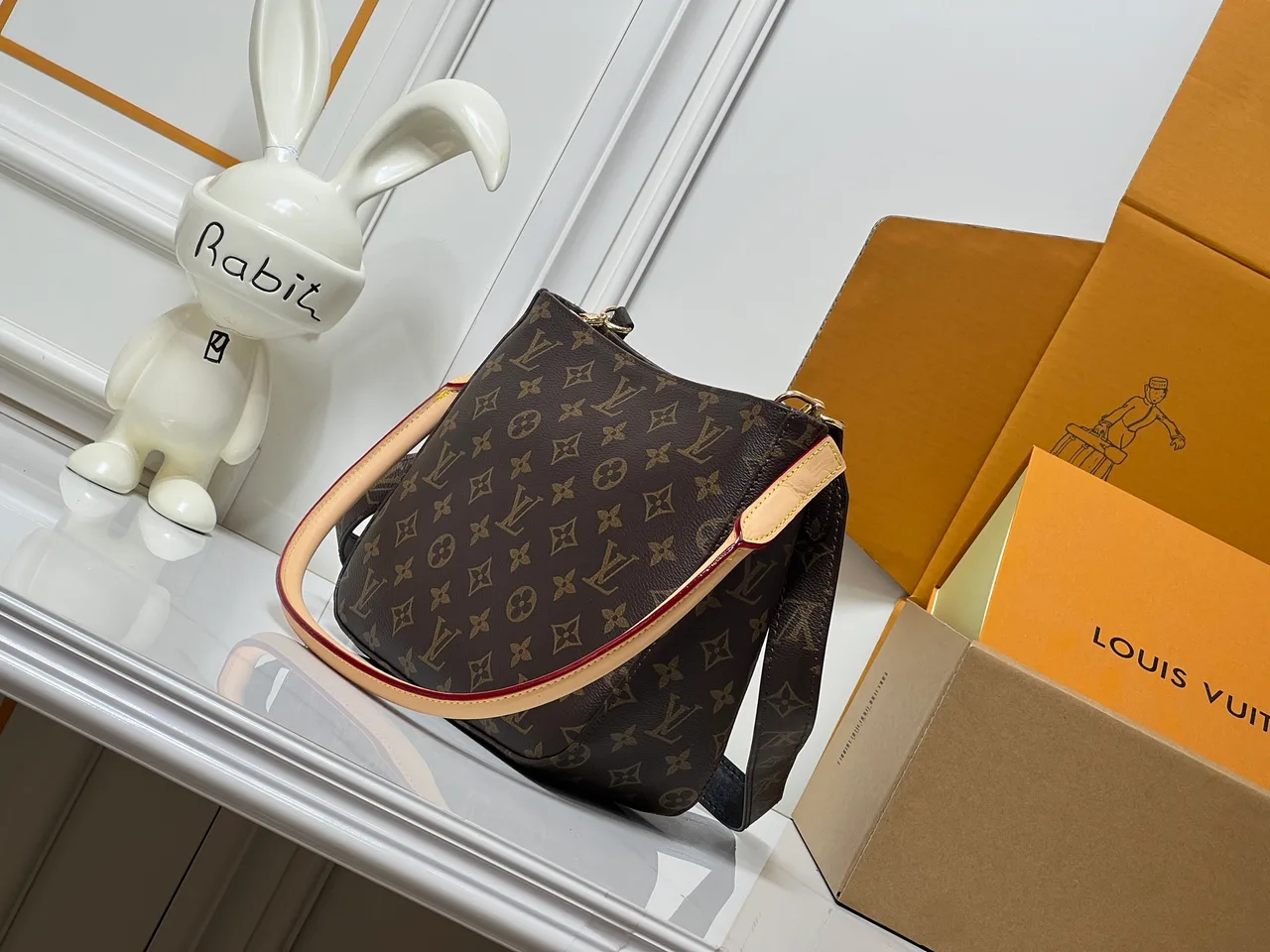 Louis Vuitton Monogram Hobo Bag in Brown · view 3