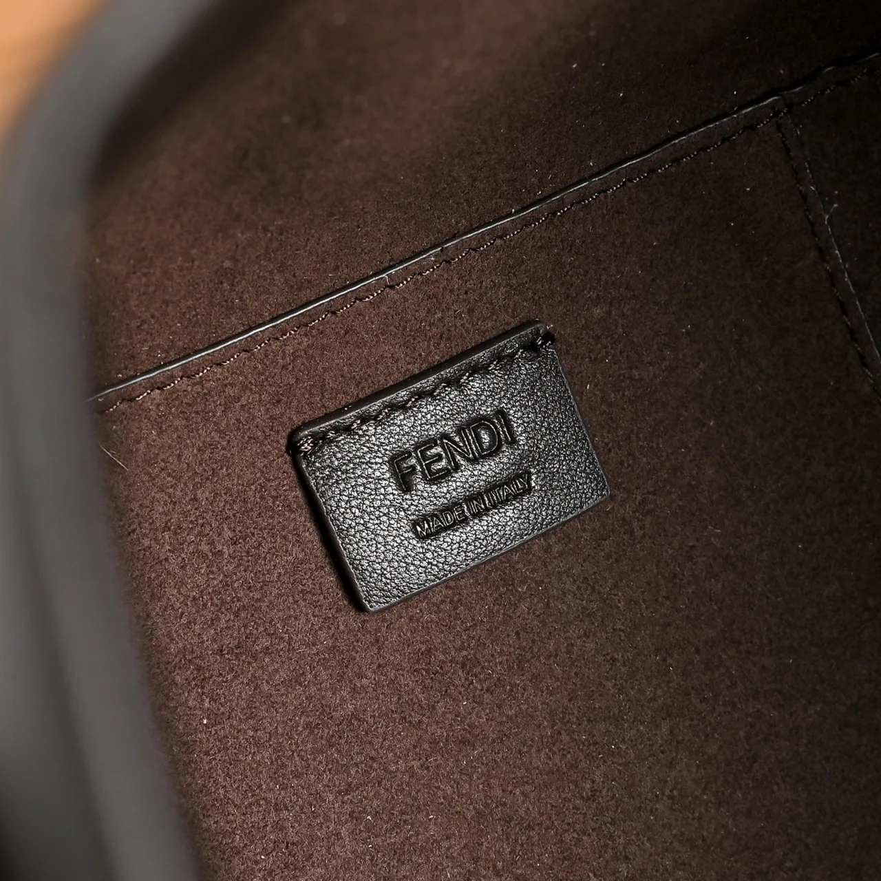 Fendi FF Monogram Long-Handle Shopper Tote in Brown · view 6