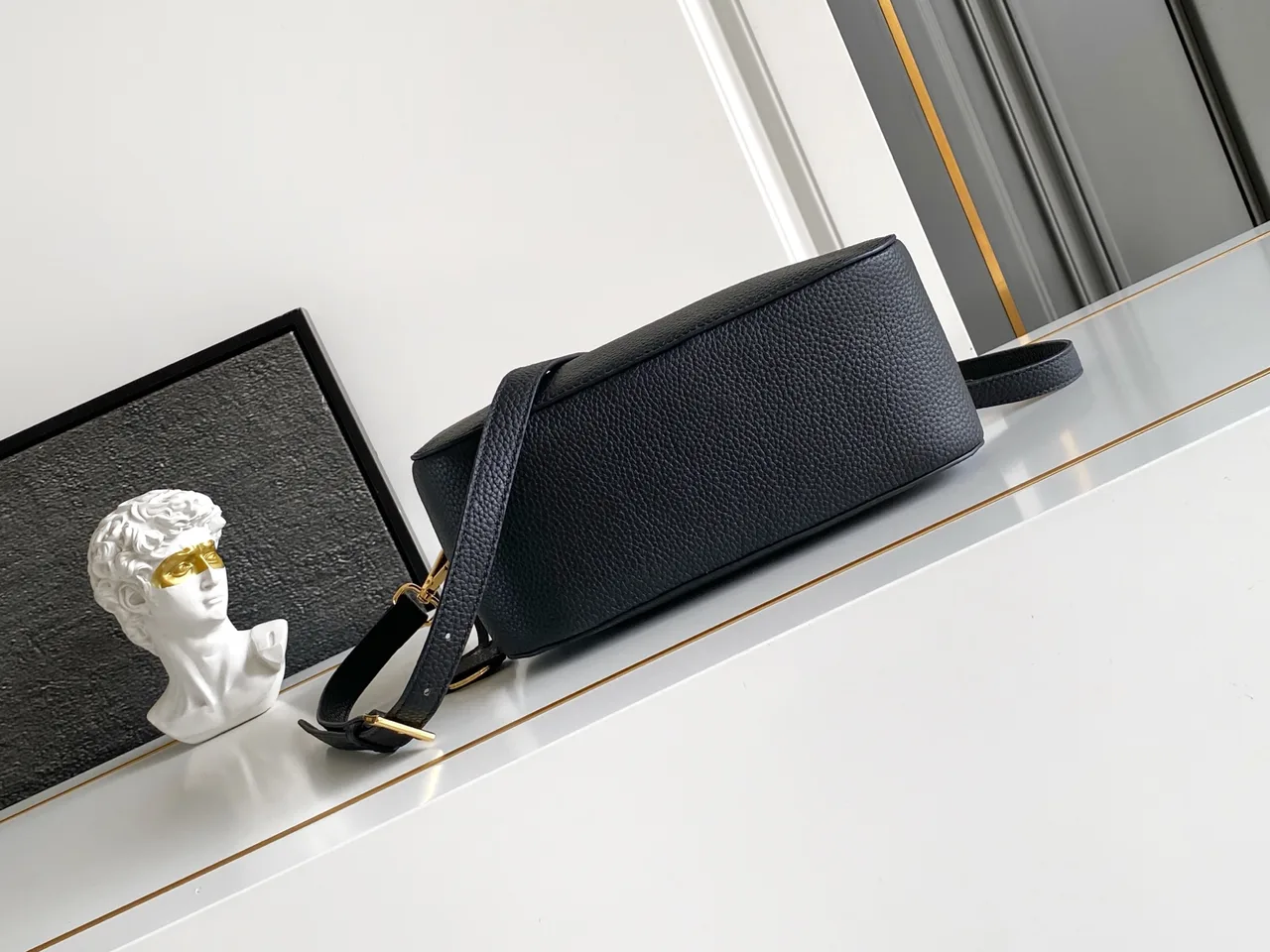 Prada Calfskin Hobo Bag in Black · view 4
