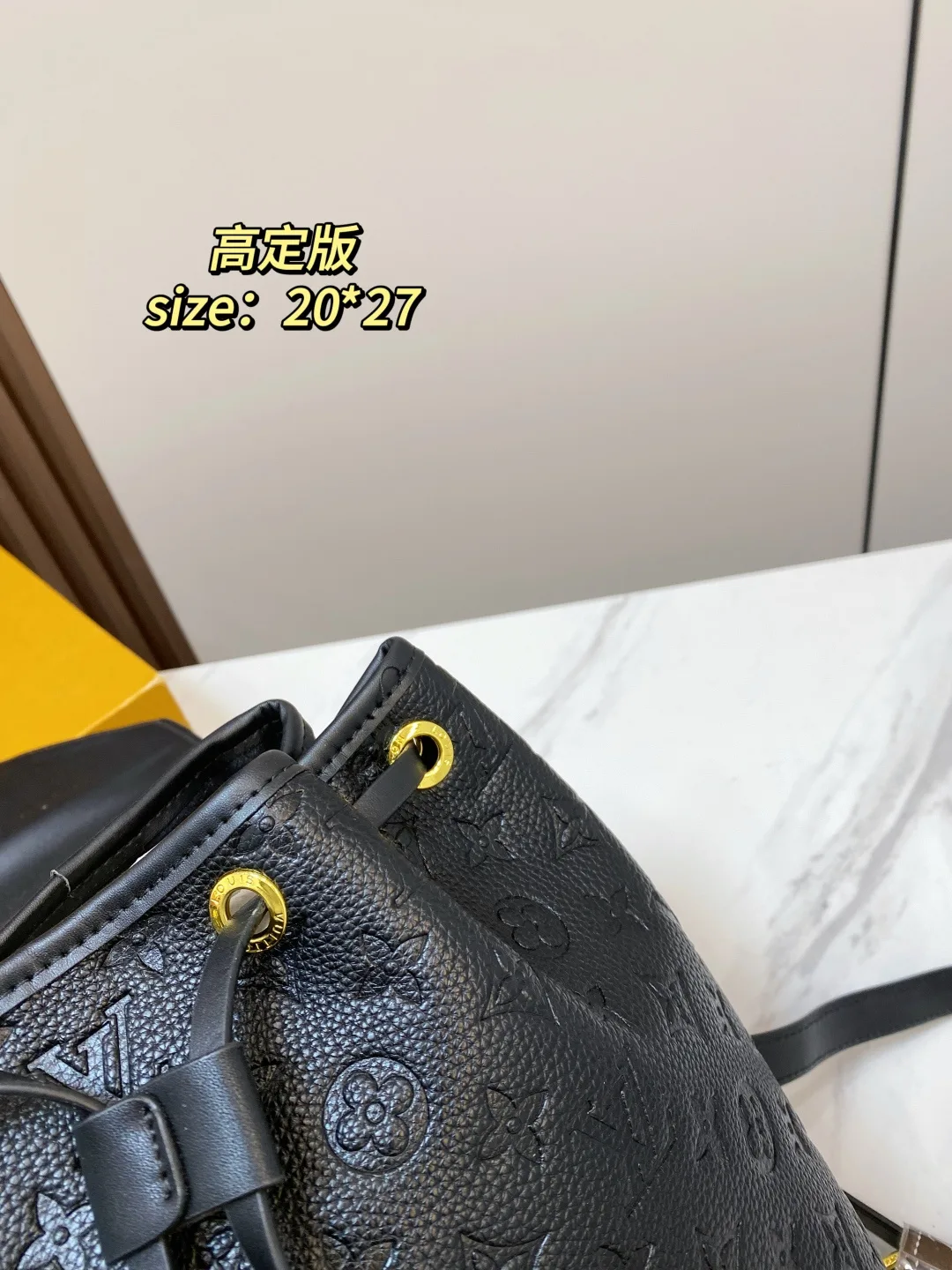 Louis Vuitton Drawstring Backpack in Black · view 6