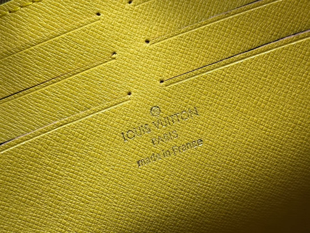 Louis Vuitton Canvas Check Clutch in Yellow · view 8