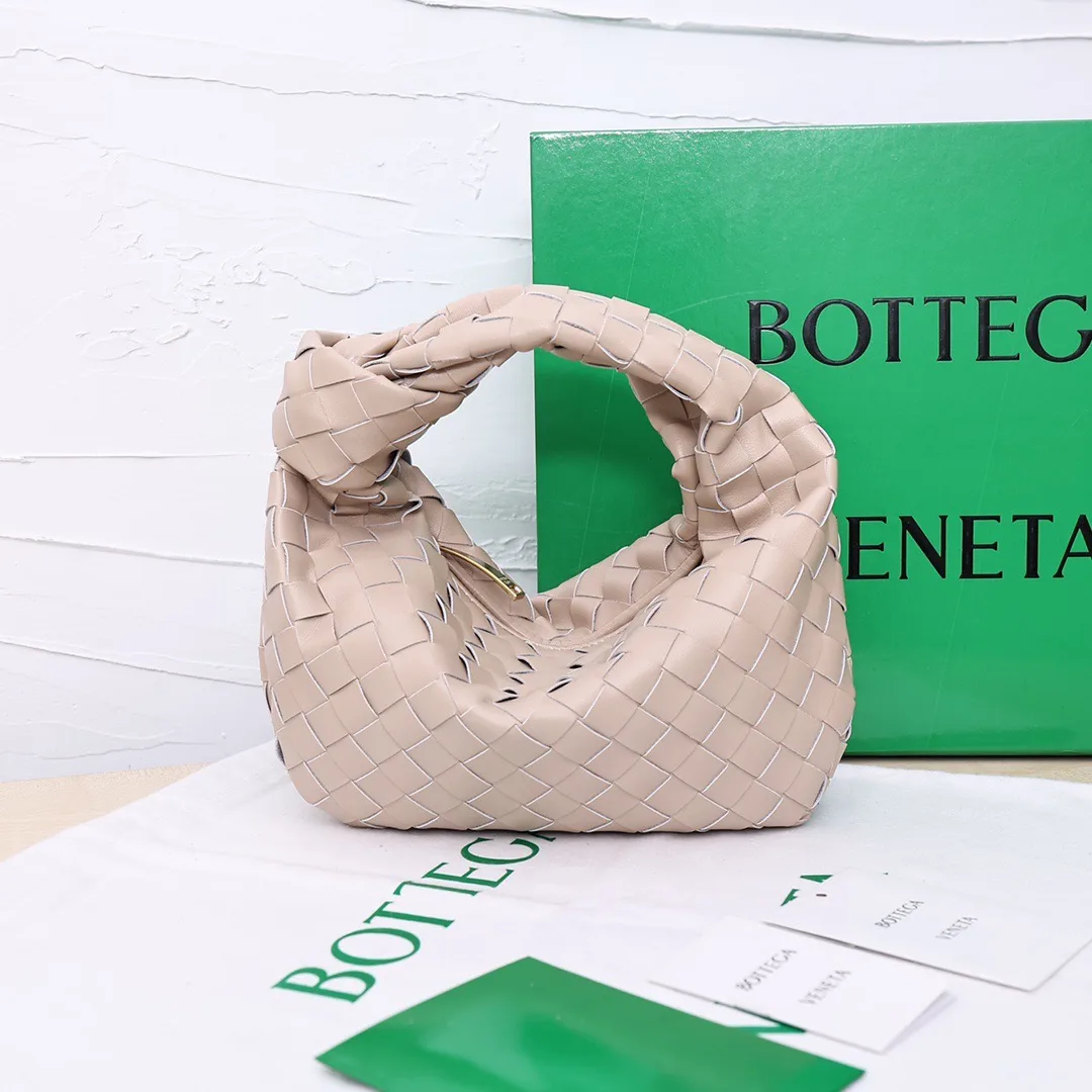 Bottega Veneta Sheepskin Woven Hobo Bag in Beige · view 1