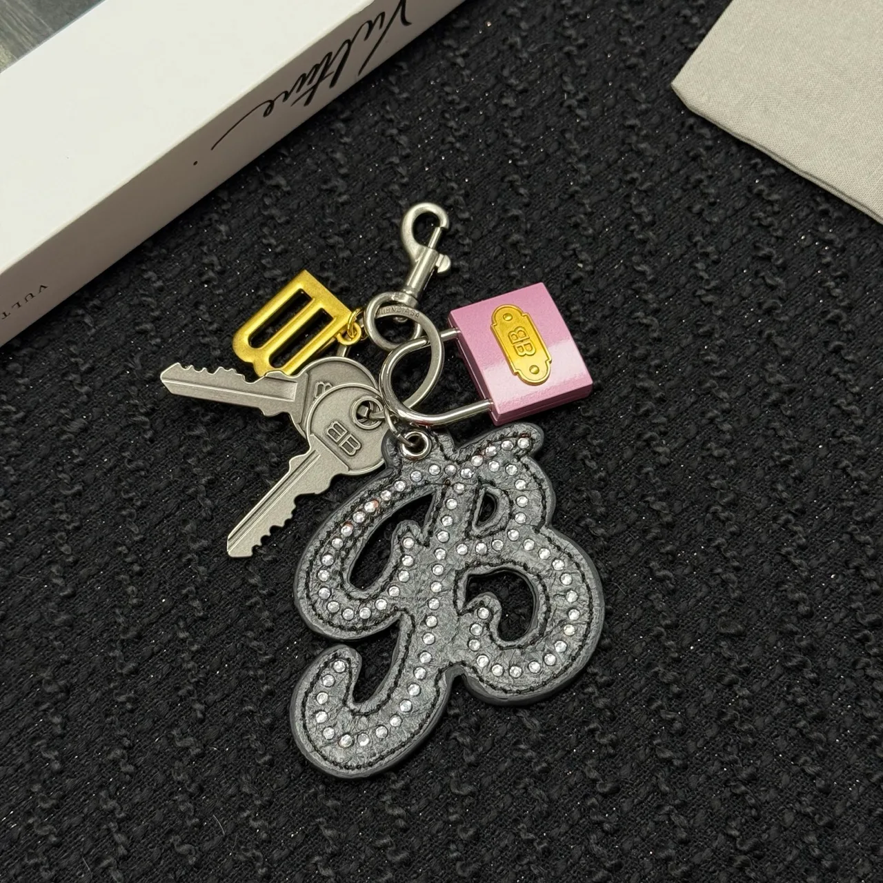 Balenciaga Rodeo Key Charm in Silver · view 1