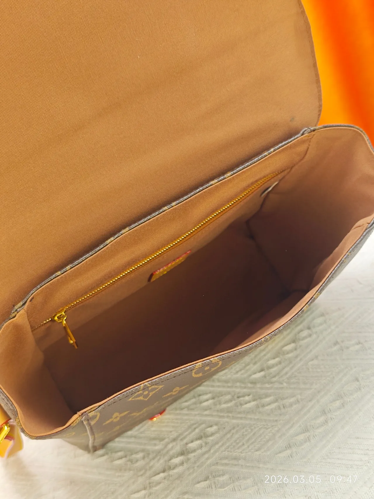 Louis Vuitton Cowhide Messenger Bag in Brown · view 9