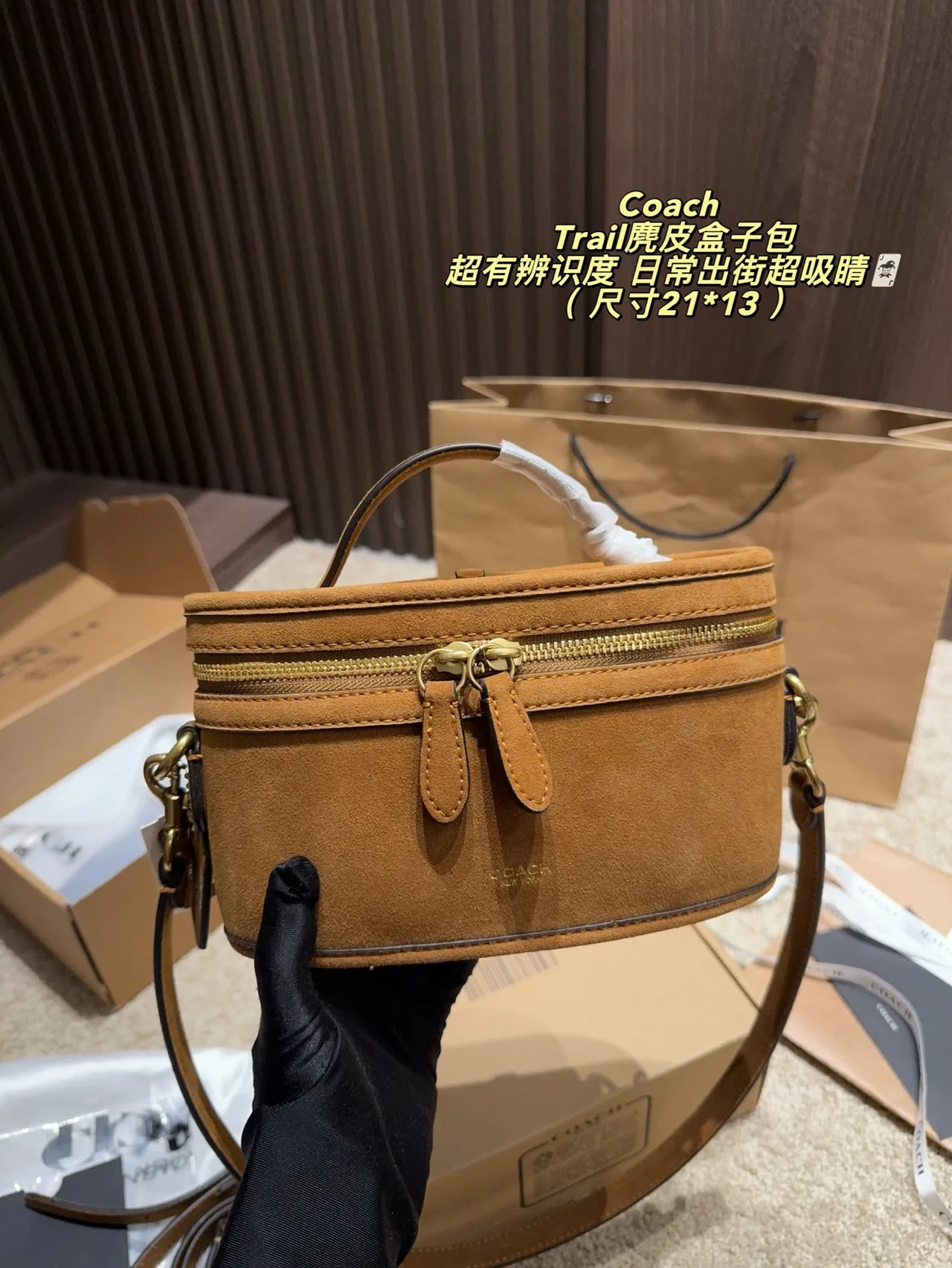 Coach Hobo Crossbody Bag in Tan · view 8