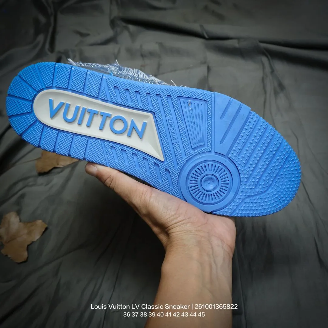 Louis Vuitton Denim LV Sneakers in Blue · view 6