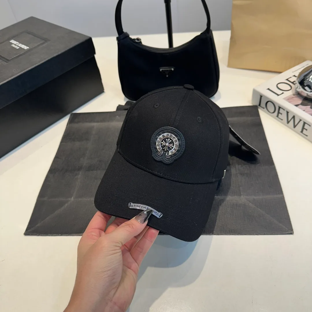 Chrome Hearts Crest Baseball Cap in Black / White / Grey / Beige / Blue / Green · view 4