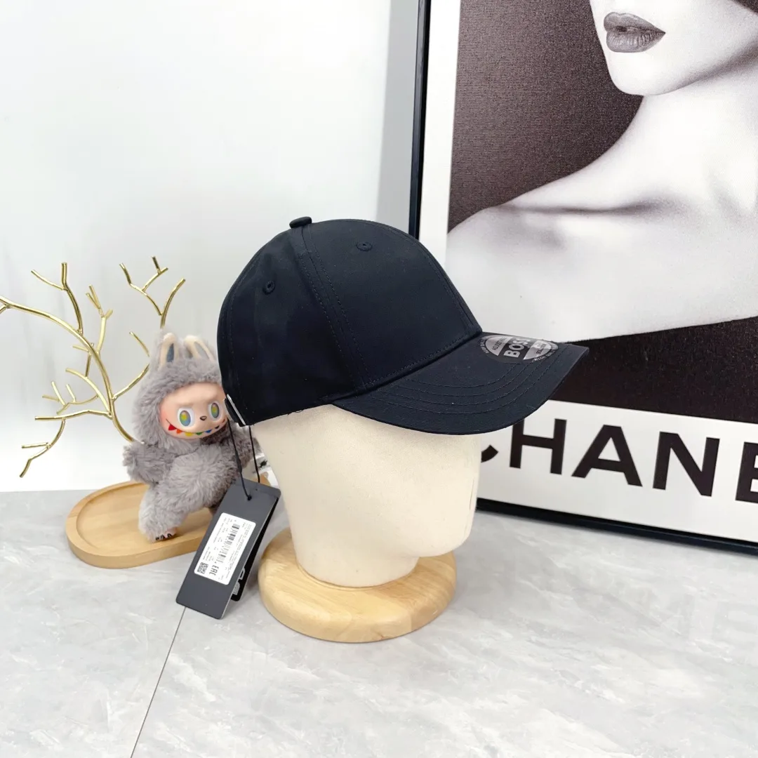Boss Embroidered Baseball Cap in Black · view 4
