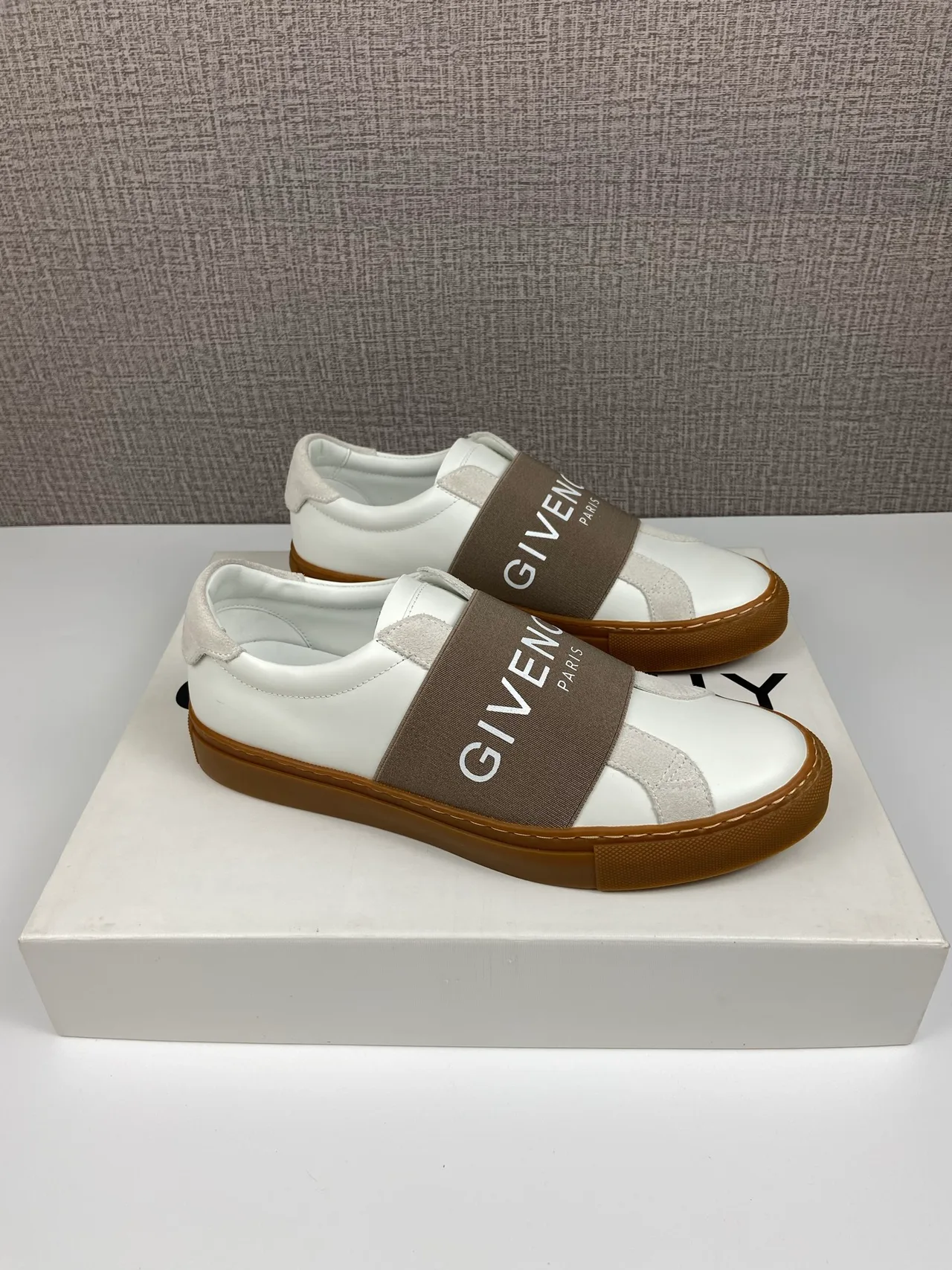 Givenchy Cowhide Urban Street Strap Sneakers in White · view 3