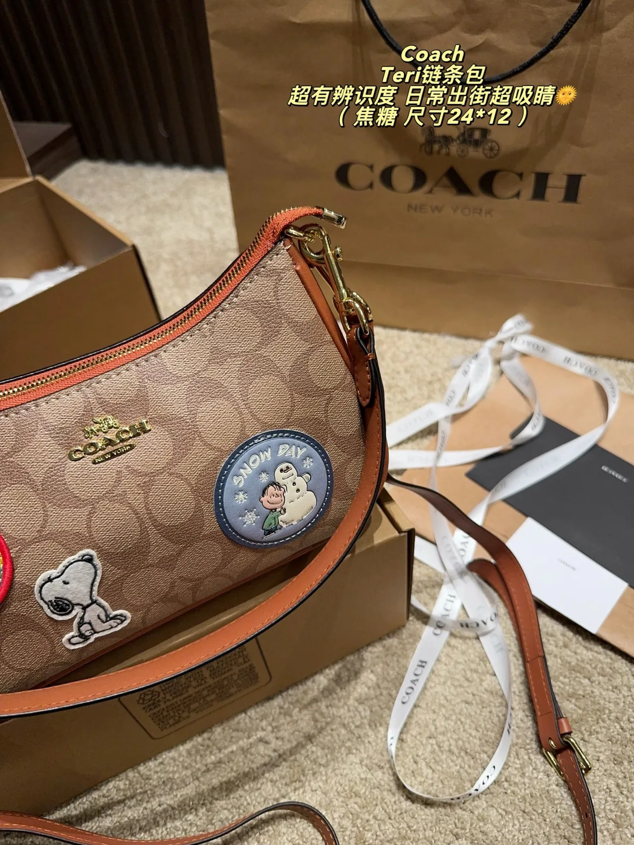 Coach Hobo Bag in Beige · view 2