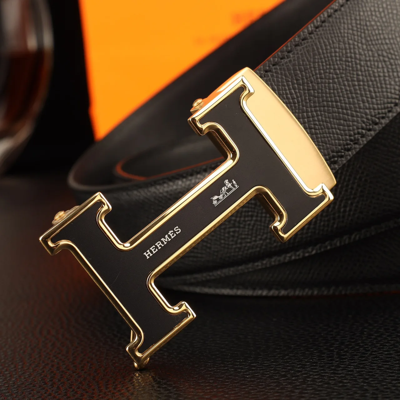 Hermes Automatic Belt in Black · view 7