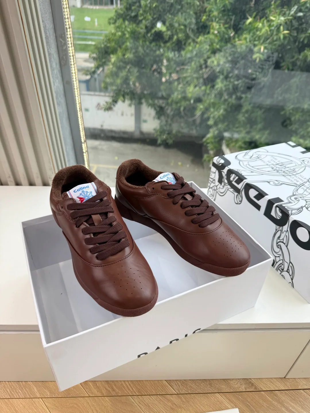Celine Cowhide Sneakers in Brown · view 4