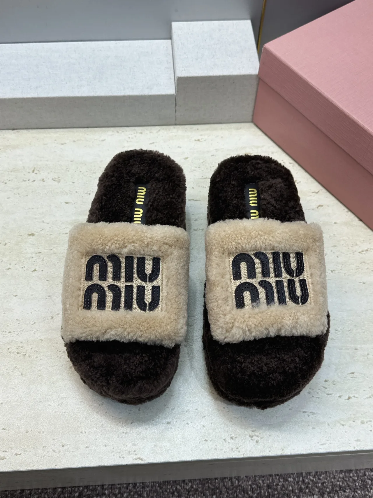 Miu Miu Slippers in Brown · view 2