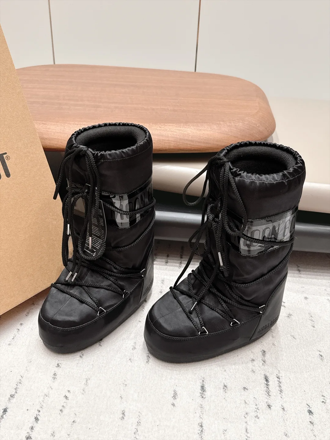 Moon Boot Snow Boots in Black · view 2