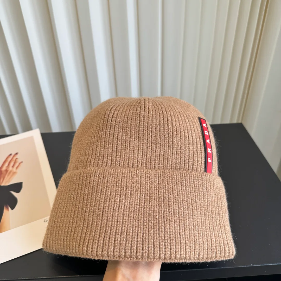 Prada Beanie in Tan · view 3