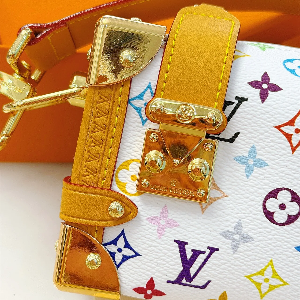 Louis Vuitton Box Bag in White / Brown · view 5