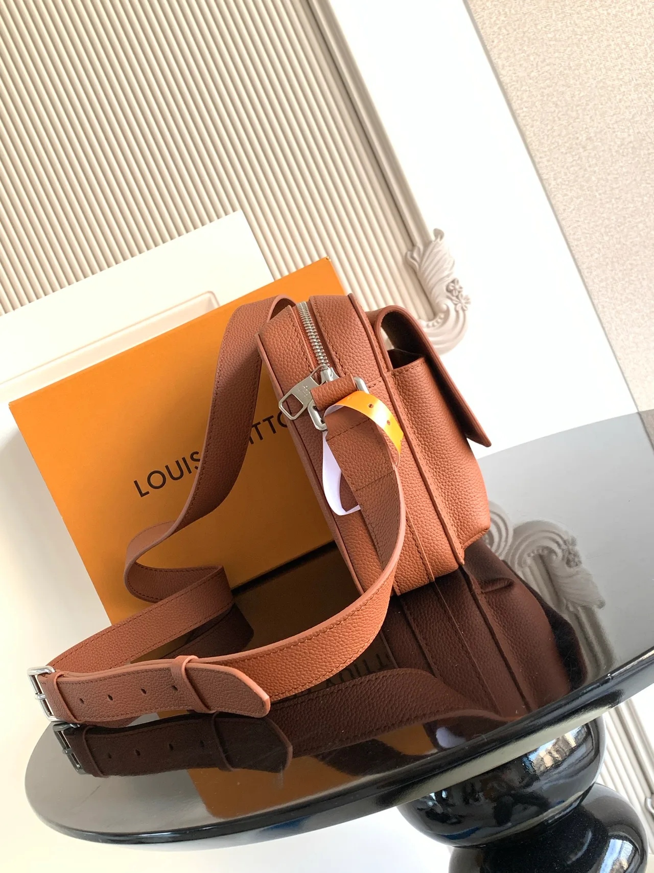 Louis Vuitton Cowhide Messenger Bag in Brown · view 2