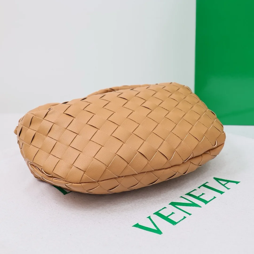 Bottega Veneta Sheepskin Woven Hobo Bag in Tan · view 4