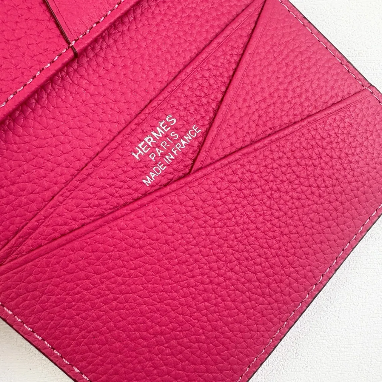 Hermes Cardholder in Blue & Pink · view 8