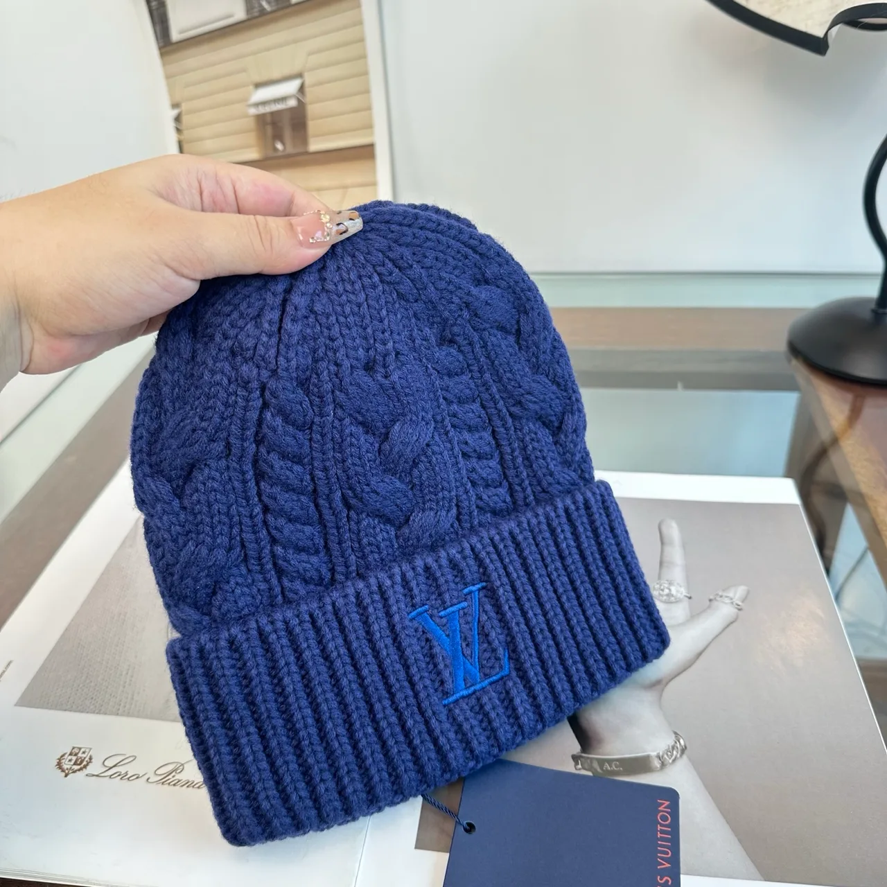Louis Vuitton Beanie in Blue · view 6