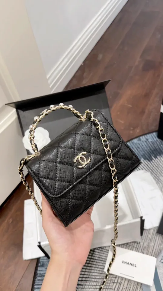 Chanel Mini Top-Handle Bag in Black · view 2