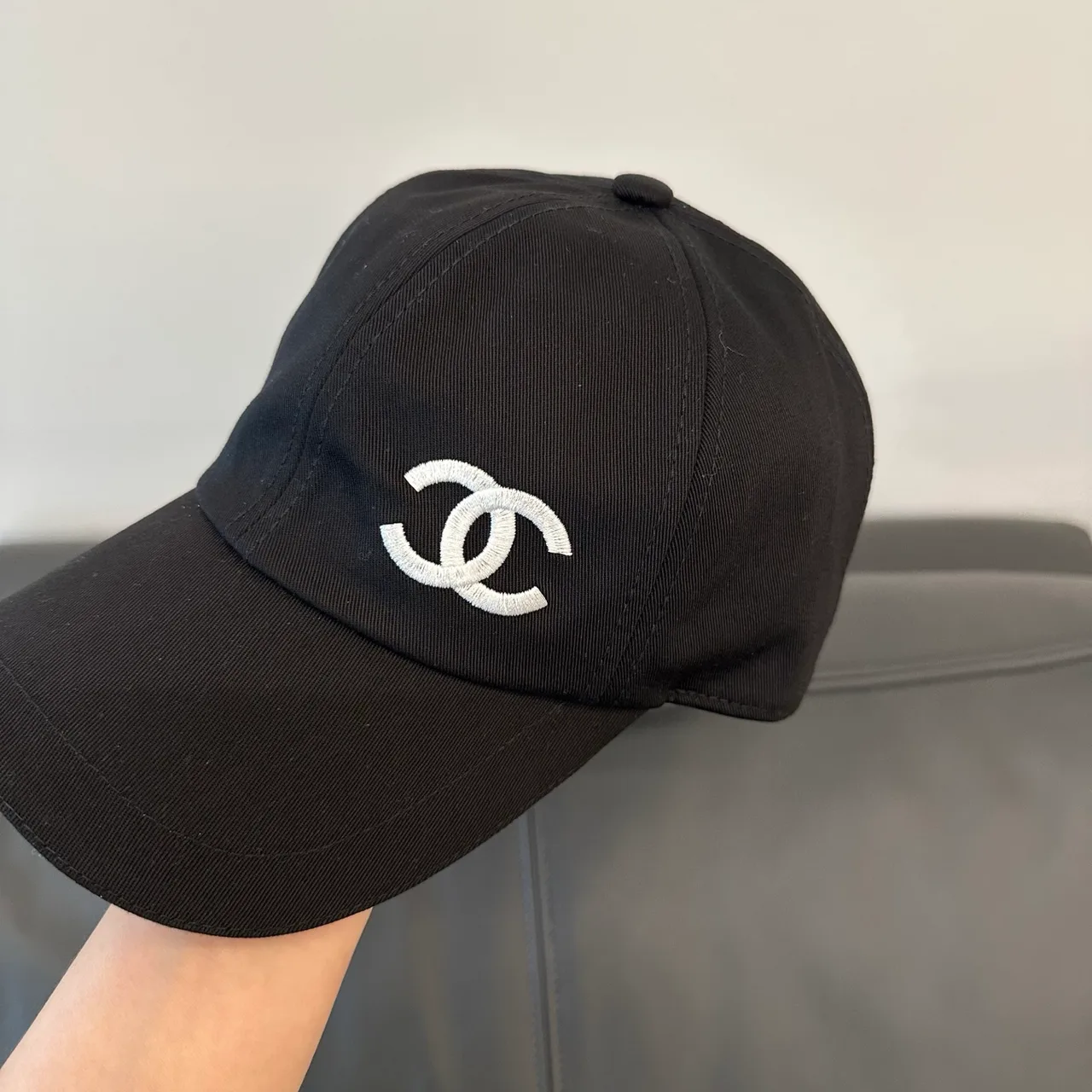 Chanel CC Baseball Cap in Black & White · view 4