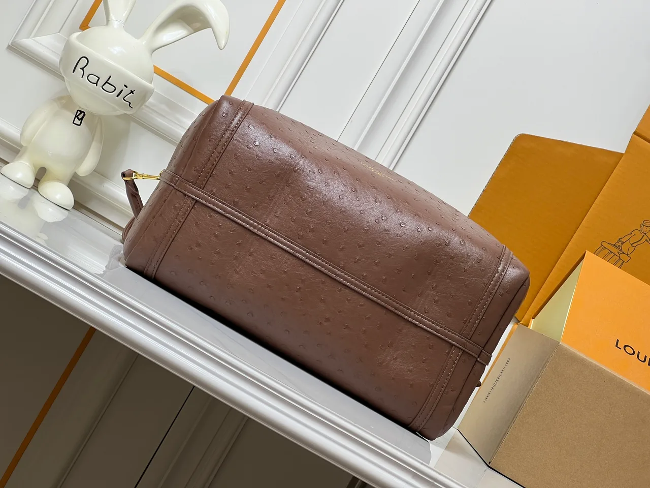 Louis Vuitton Cowhide Canvas Duffel Bag in Brown · view 5