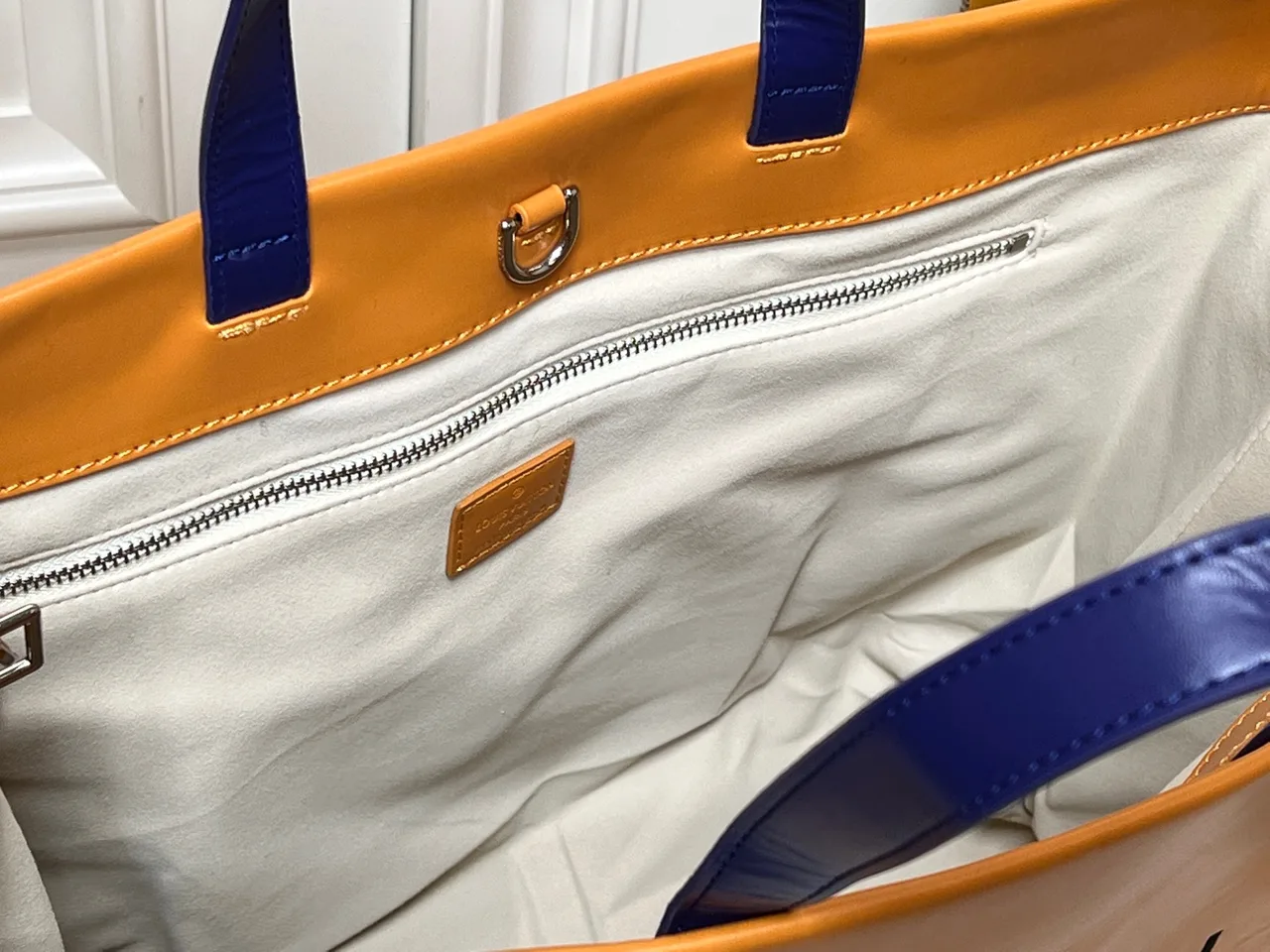 Louis Vuitton Cowhide Tote in Orange · view 8