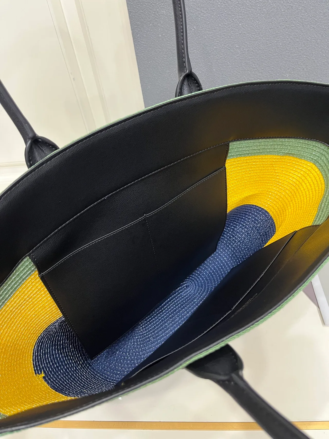 Chanel Calfskin Woven Tote in Green · view 8