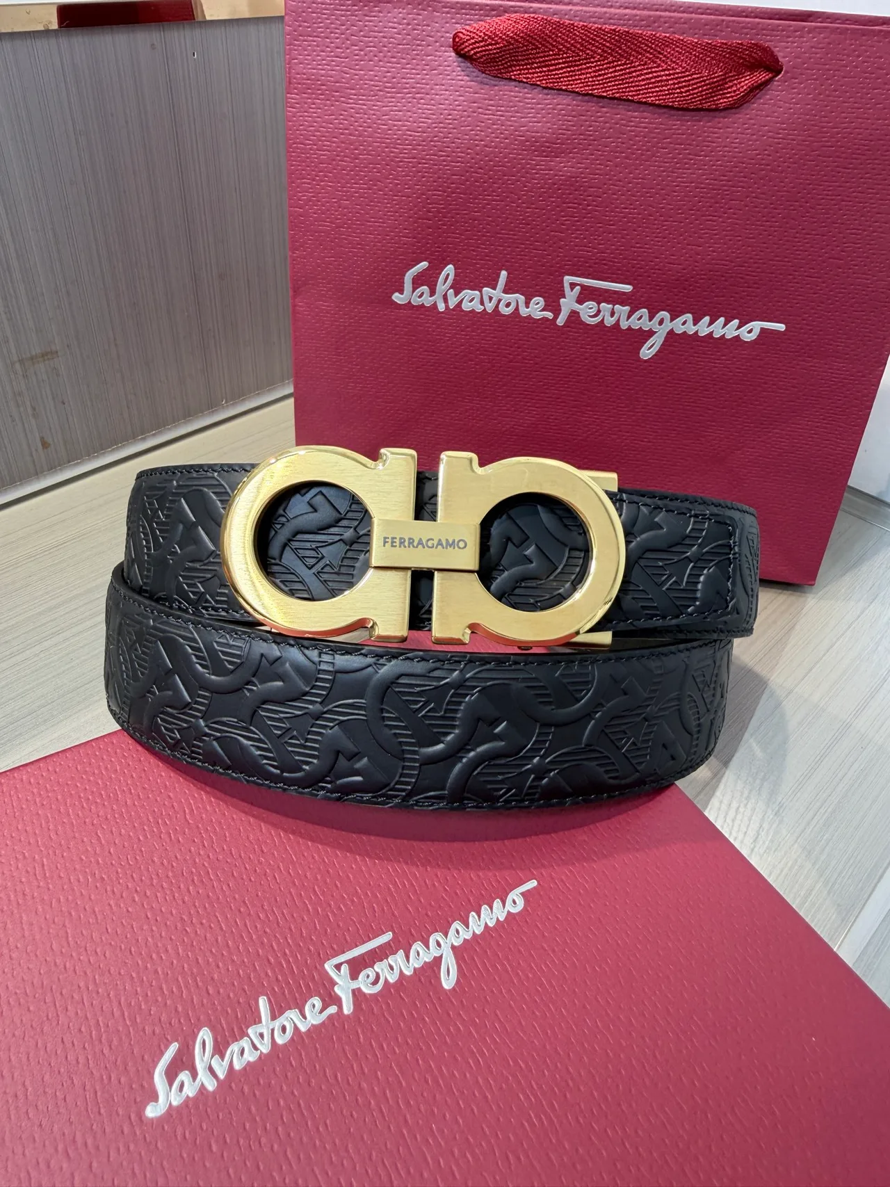 Ferragamo Belt in Black · view 1