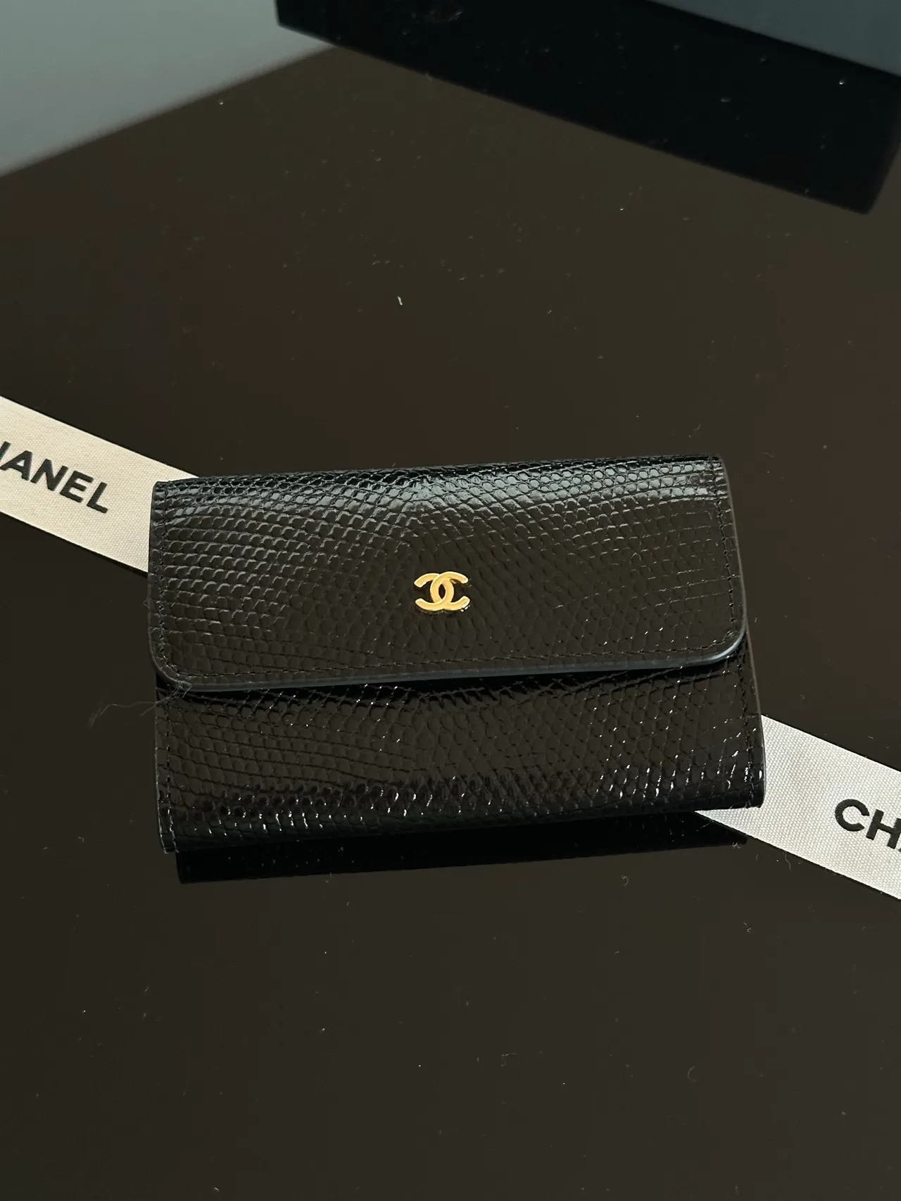 Chanel Flap Wallet in Black · view 2