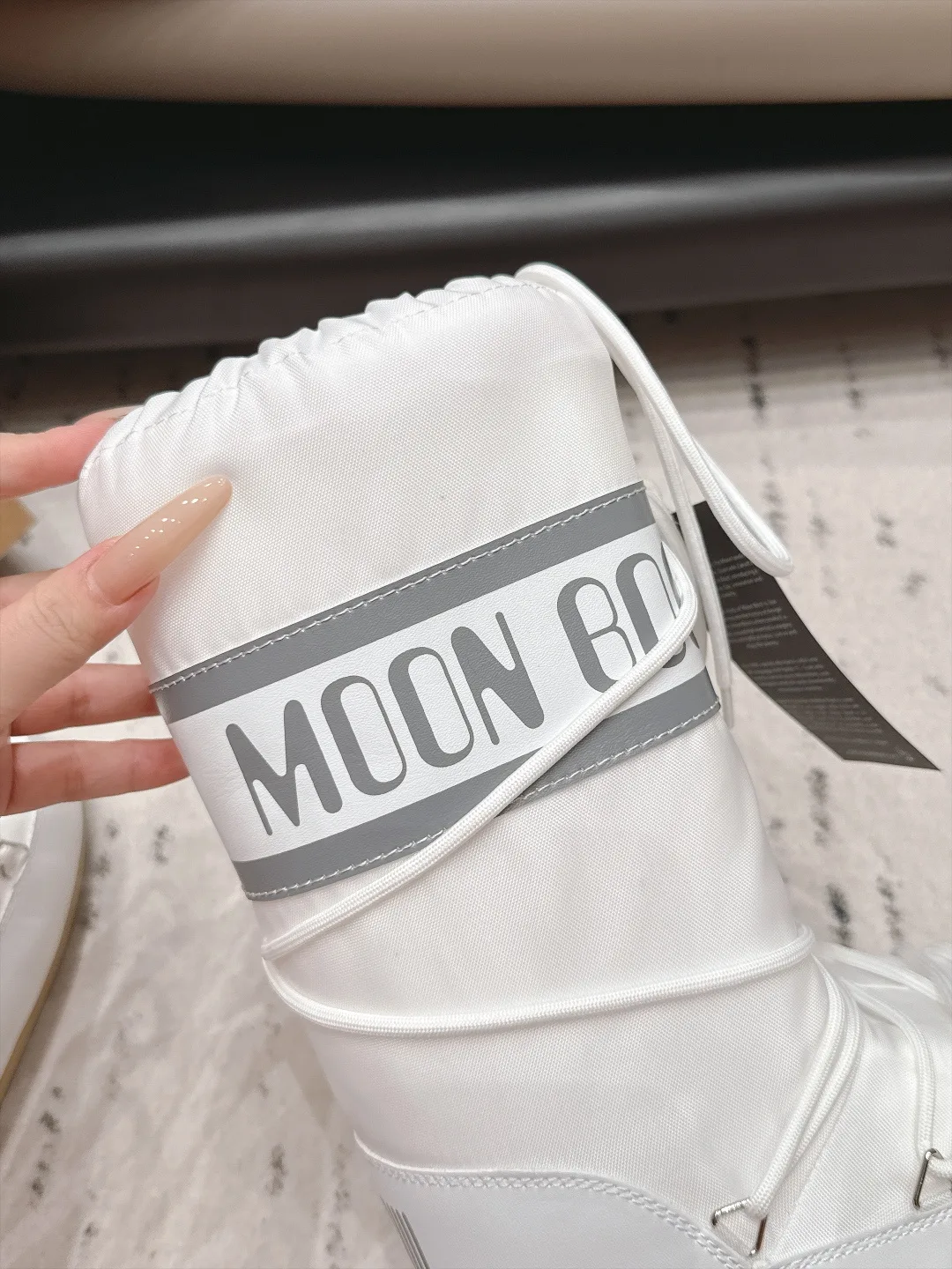 Moon Boot Smooth Snow Boots in White · view 8