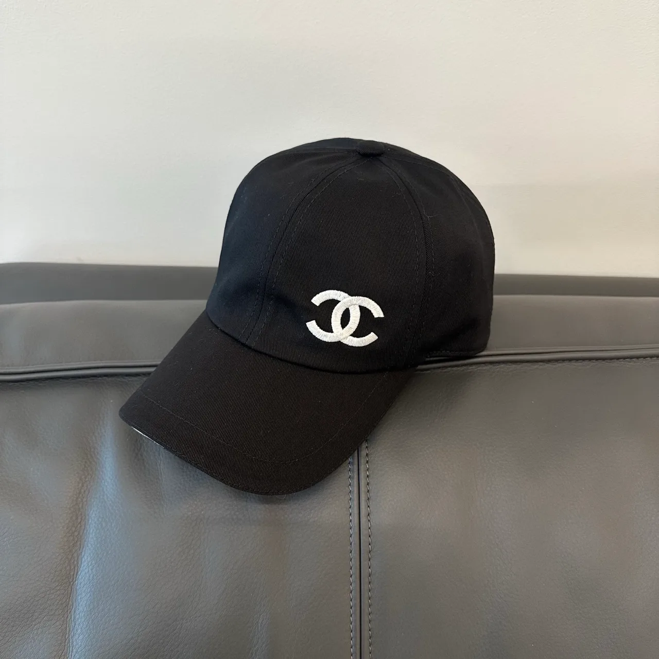 Chanel CC Baseball Cap in Black & White · view 1