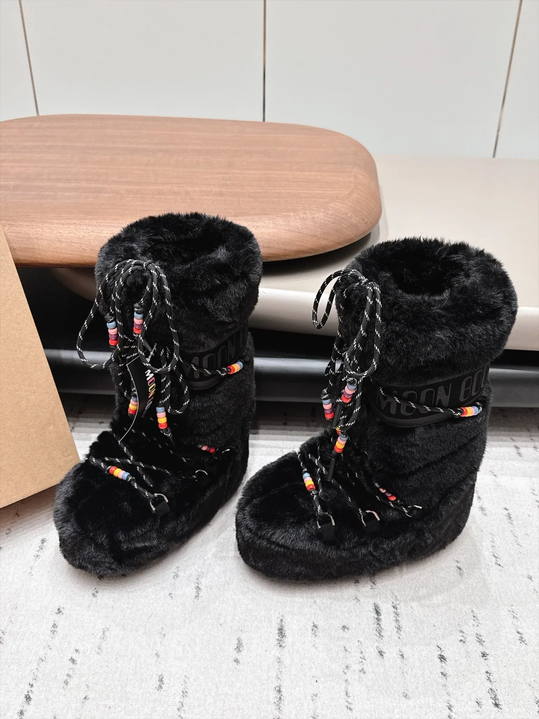 Moon Boot Snow Boots in Black · view 2
