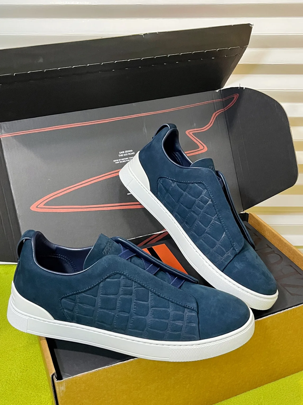 Zegna Sneakers in Blue · view 5