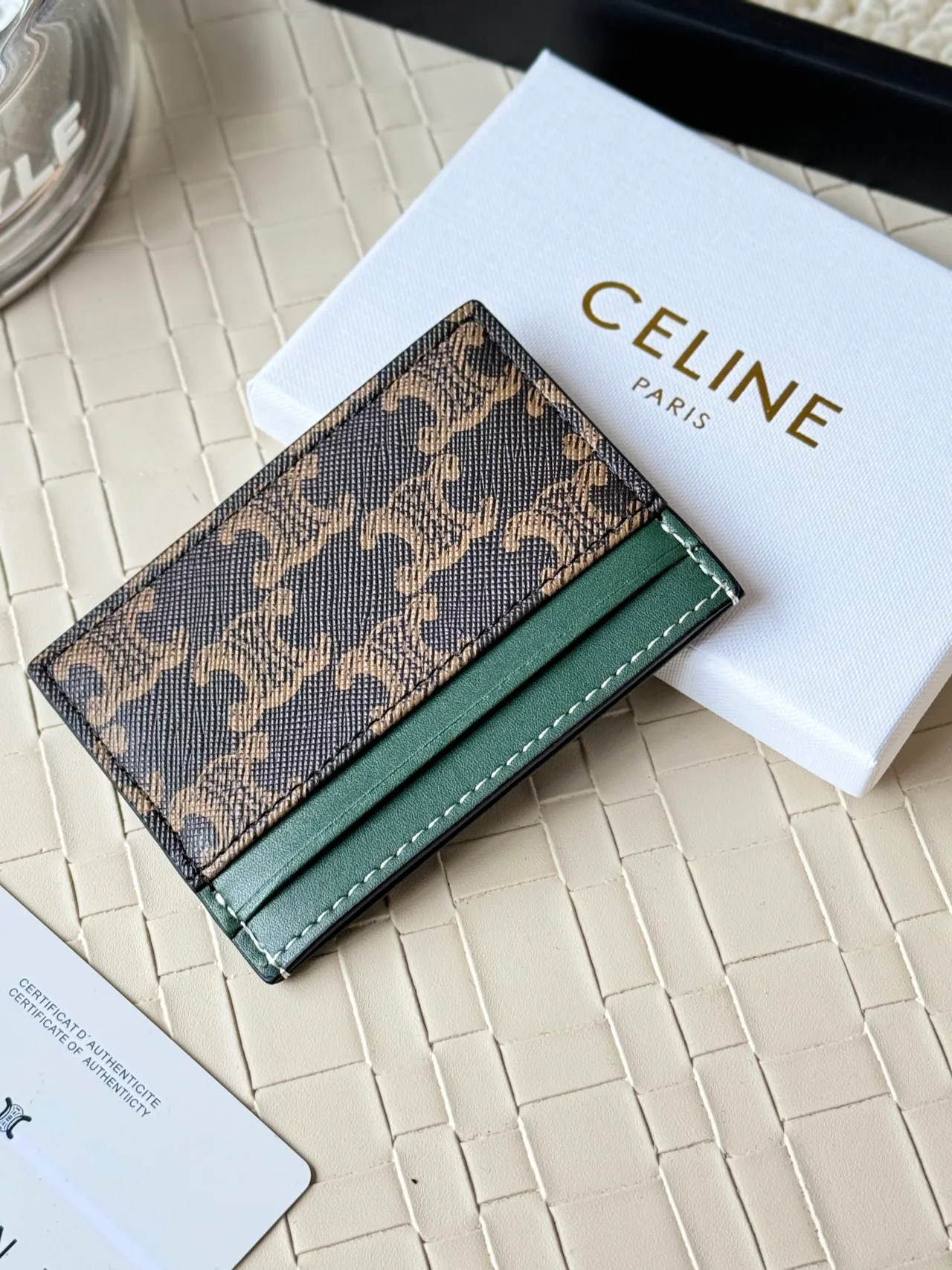 Celine Cardholder in Brown · view 4