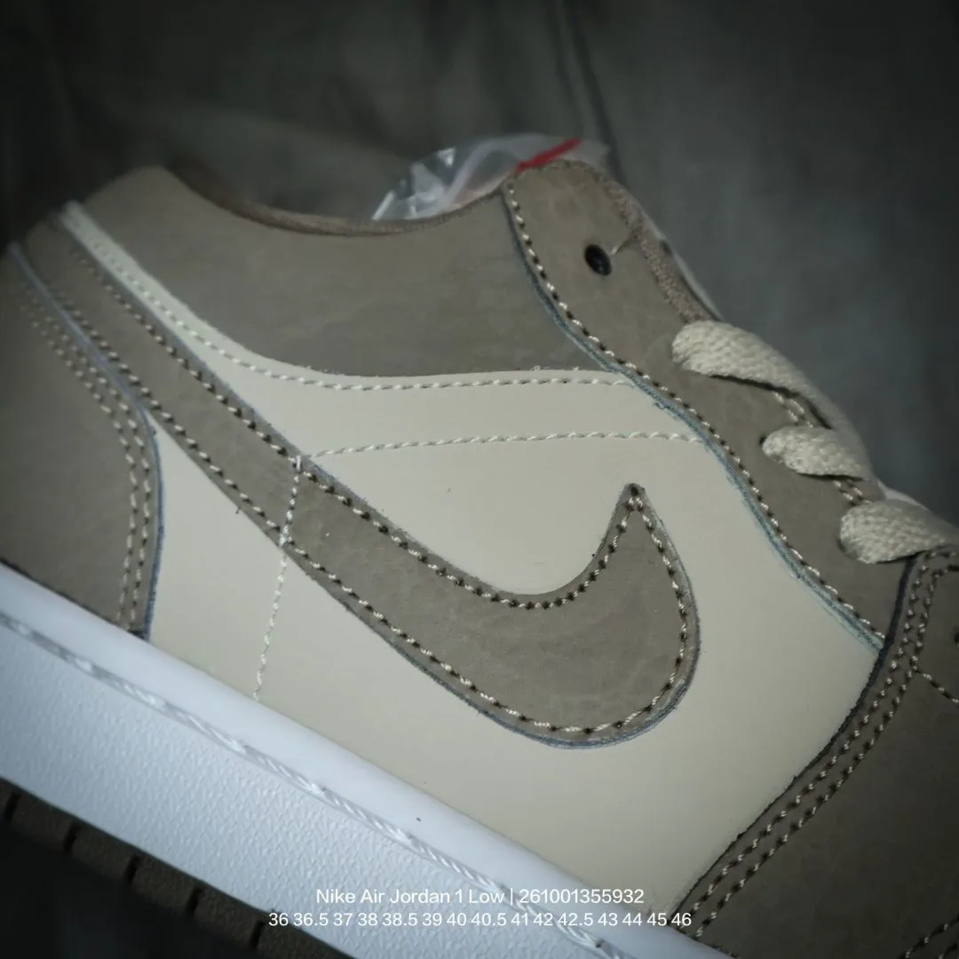 Nike Suede-Look Low-Top Sneakers in Grey · view 7