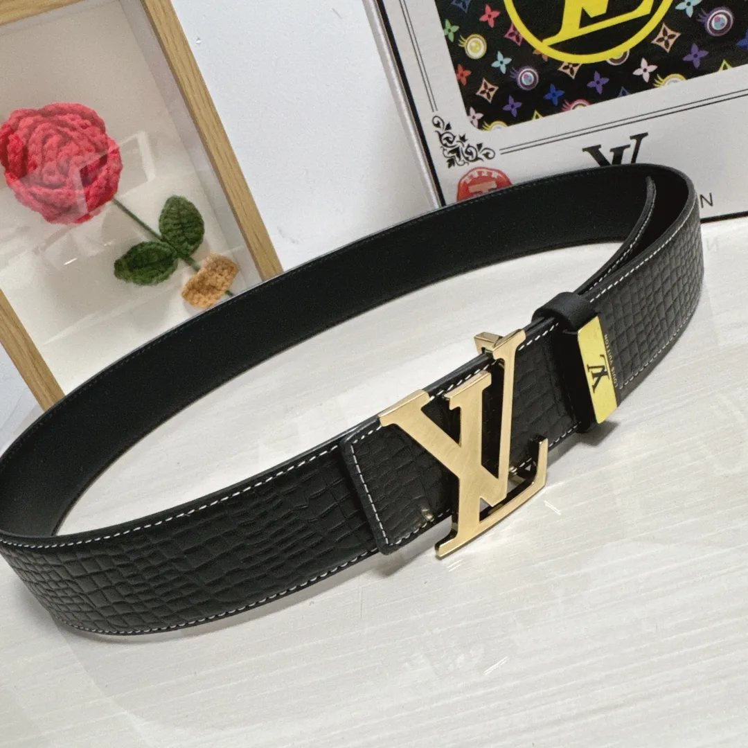 Louis Vuitton Cowhide Belt in Black · view 1