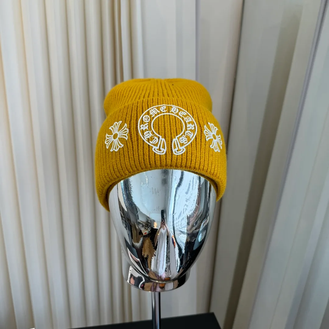 Chrome Hearts Beanie in Yellow · view 2