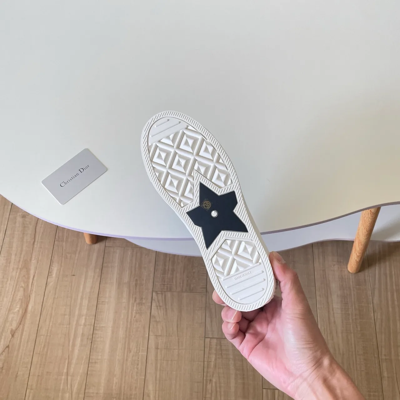 Dior Leather Sneakers in Blue · view 8