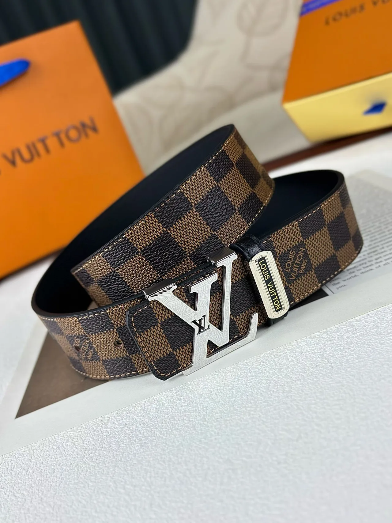 Louis Vuitton Reversible Belt in Brown · view 1