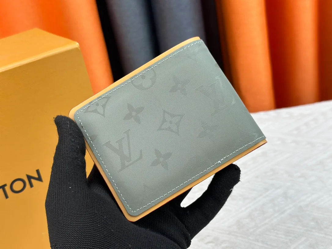 Louis Vuitton Canvas Monogram Bifold Wallet in Grey · view 2