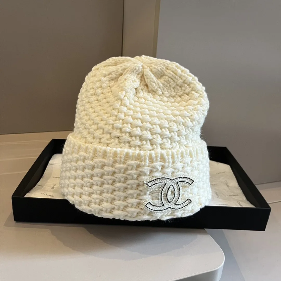 Chanel Beanie in White · view 1