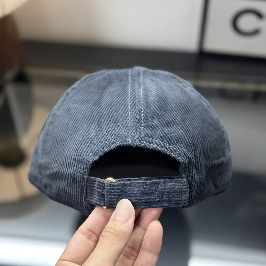Moncler Corduroy Baseball Cap in Blue · view 6