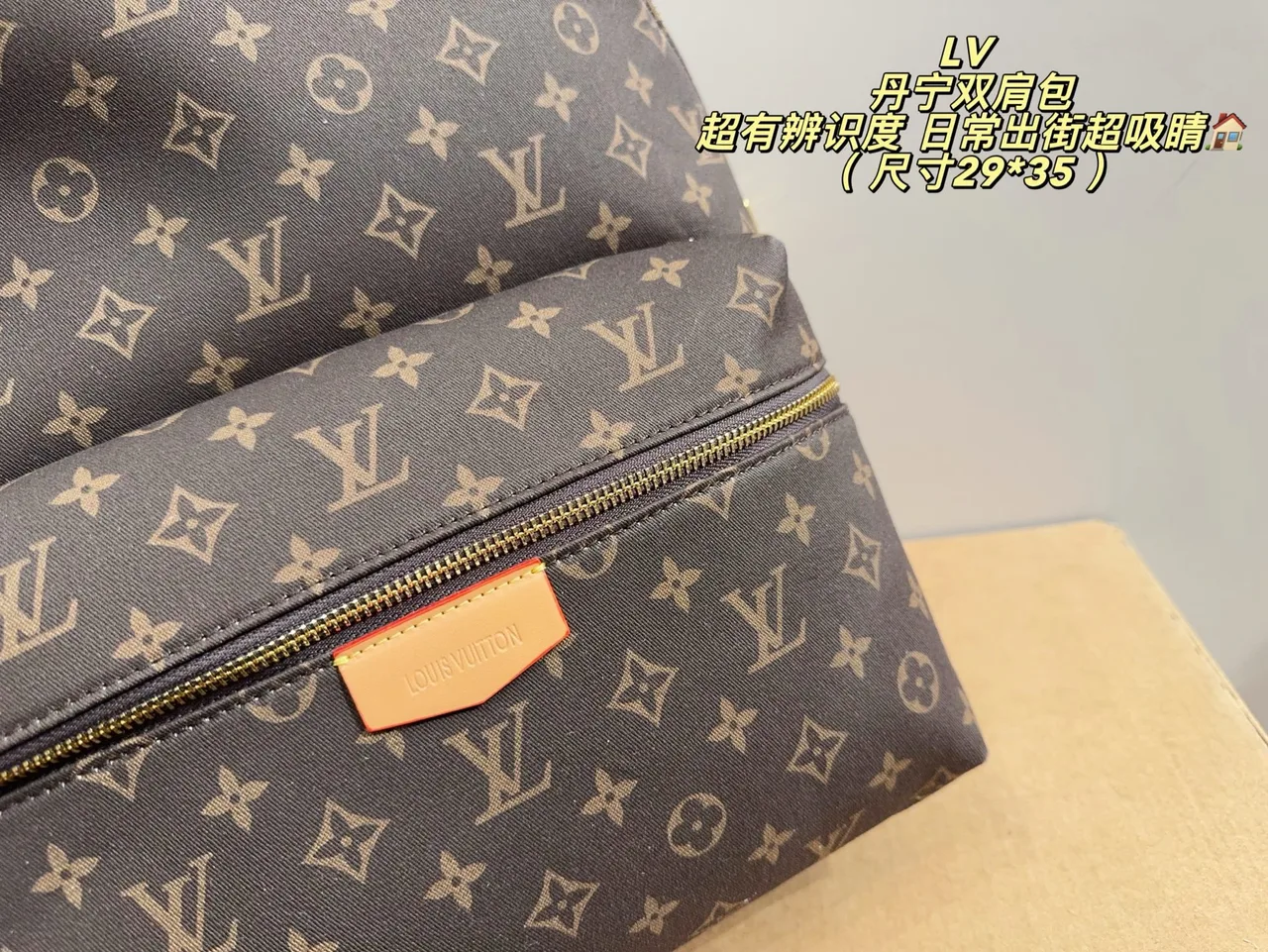 Louis Vuitton Canvas Monogram Backpack in Brown · view 7