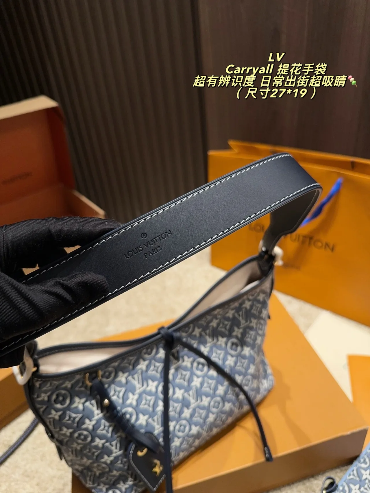 Louis Vuitton Monogram Hobo Bag in Blue · view 8