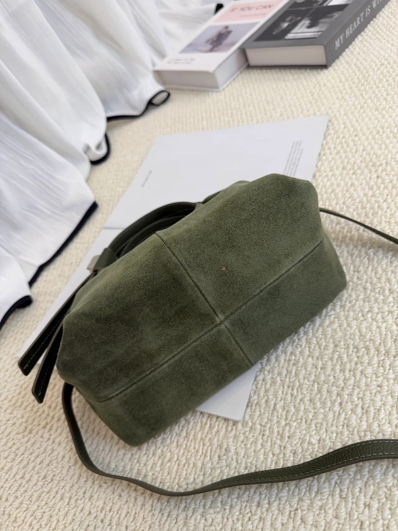 Furla Cowhide Hobo Bag in Green · view 6